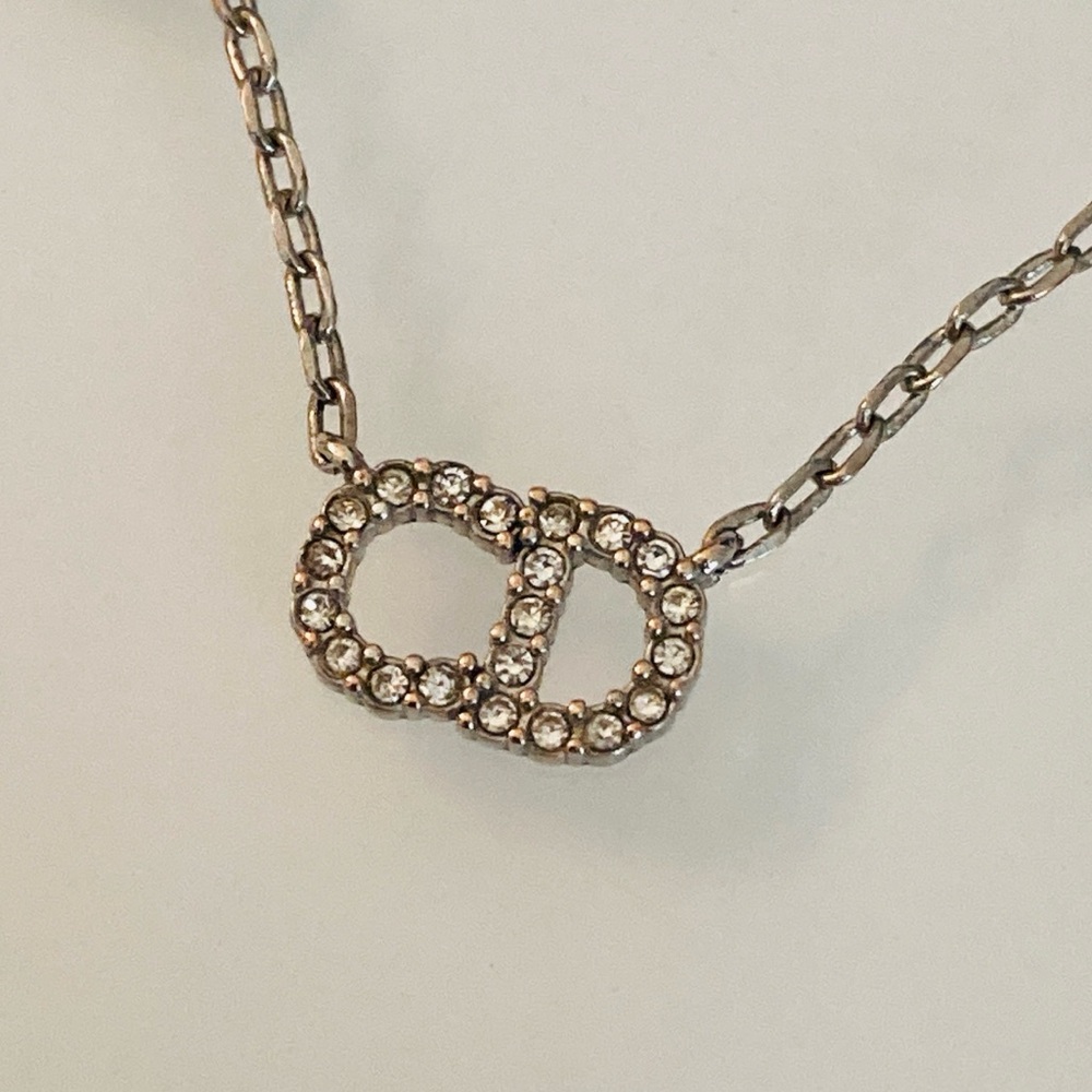 Auth Dior Clair D Lune Necklace View 4